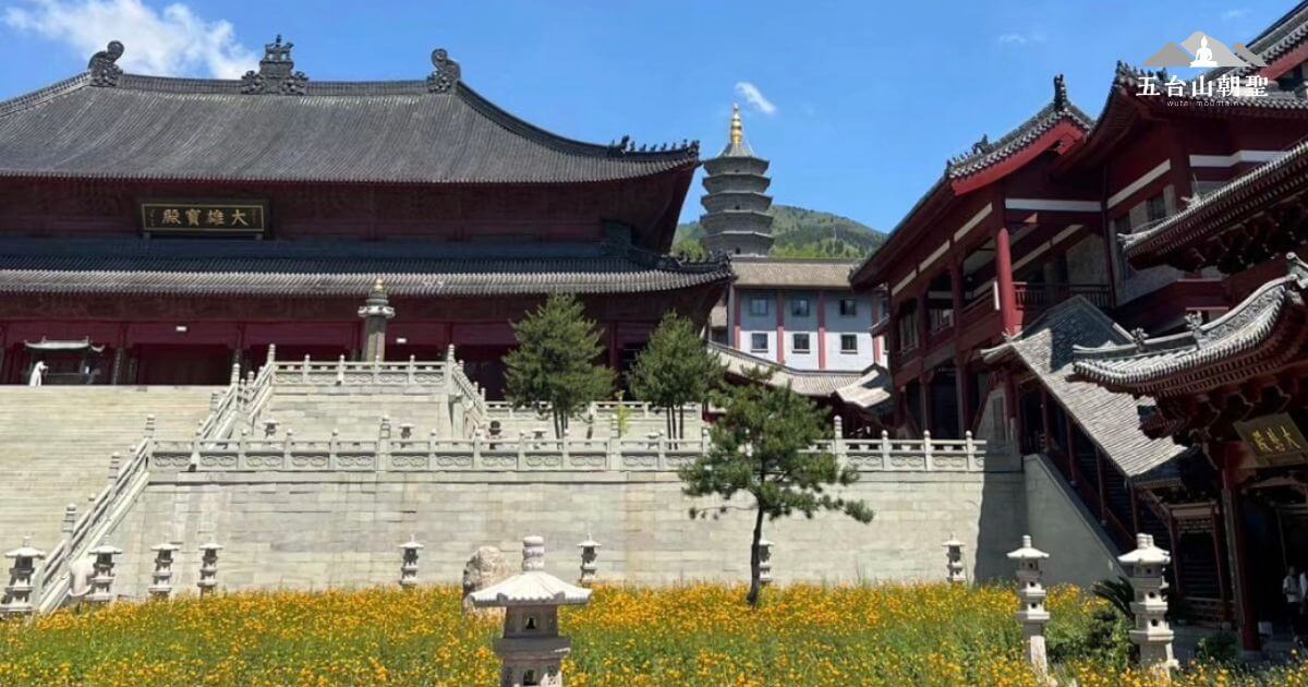 五台山普壽寺大寶殿,佛教藝術與建築的經典。