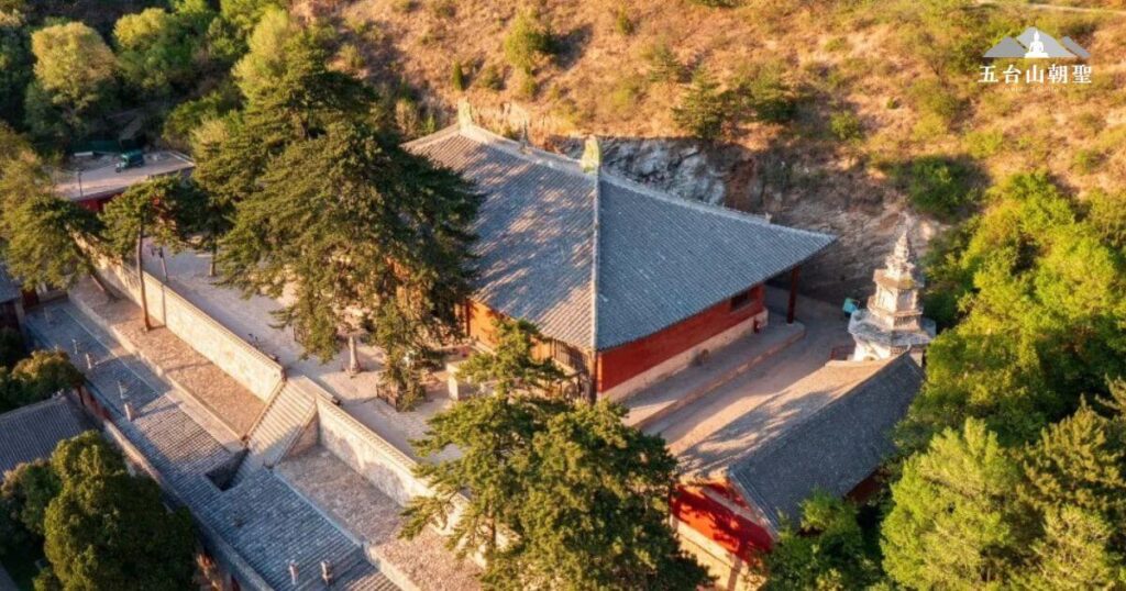 Aerial view of foguang temple