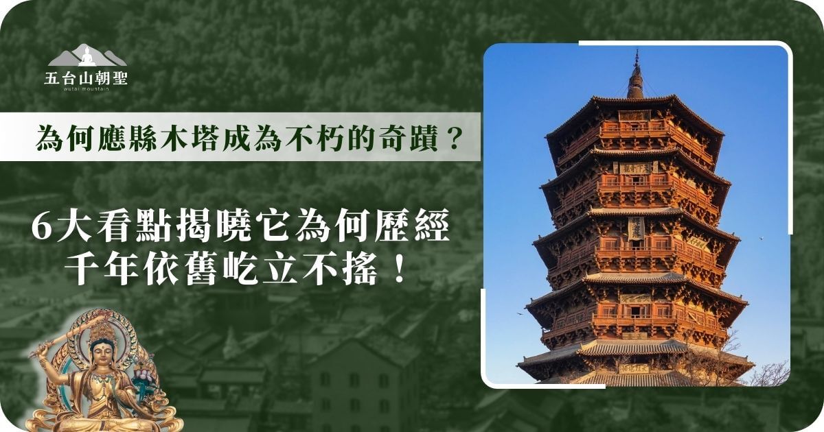 應縣木塔矗立於藍天之下