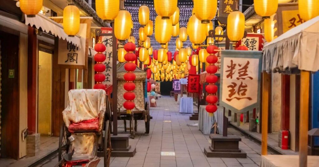 平遙古城新年燈會街景